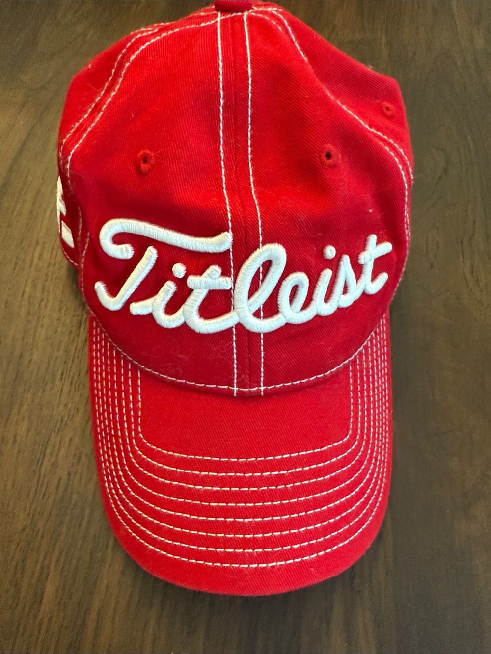 Titleist Red Hat with White Embroidered Logo